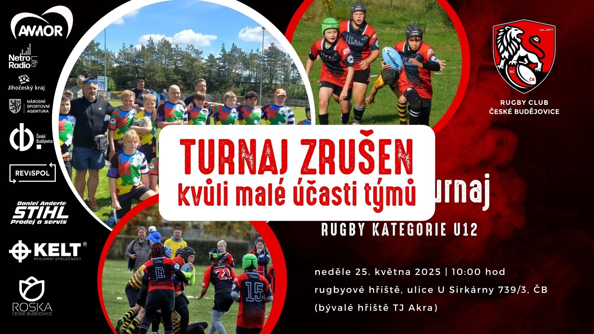 Pozvánka na domácí turnaj kategorie U12
