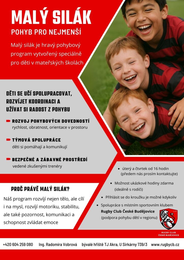 Malý silák - kroužek pro nejmenší - leták