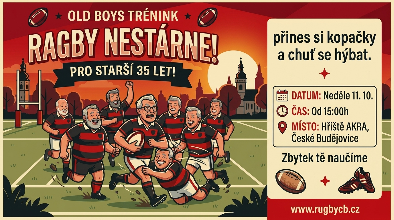 Ragby nestárne – pozvánka na trénink old boys